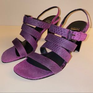 Stuart Weitzman Berry BREEZEWAY Shaded Python Snakeskin-like 4" Heels 9M Shoes